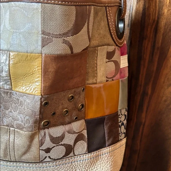 Coach Patchwork Hobo Bag in Multicolor - Picture 10 of 16